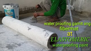 actual waterproofing use fibermat and ELASTOMERIC waterproofing paint [upl. by Hull]