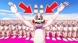 TOY BONNIES SISTER ARMY IN GTA 5 GTA 5 Mods FNAF Funny Moments [upl. by Aneeled]