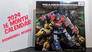 Transformers Rise of the Beasts 16 Month Calendar 2024  Rodimusbill Review [upl. by Nedmac]