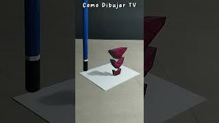 ⭐ Dibujos 3D 👉 Como dibujar Formas 3D dibujos3d 3ddrawing art drawing dibujo3d arte3d [upl. by Zigmund212]