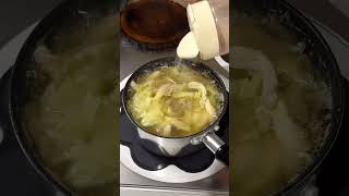 Consomme soup with remaining cabbage food shorts [upl. by Aicilla]