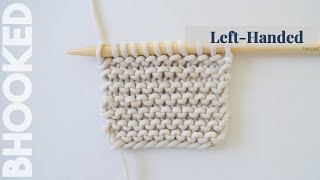 LeftHanded Learn This Stitch First How to Knit the Garter Stitch for Beginners [upl. by O'Dell]