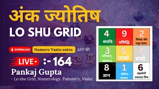 Live Lo Shu Grid  Lo Shu grid  Pankaj Gupta  Lo Shu Grid Numerology  Numerology  hindi 164 [upl. by Iew]