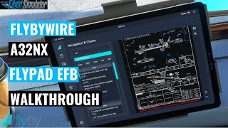 FlyByWire A32nx  flyPad EFB  Walkthrough [upl. by Marvin]