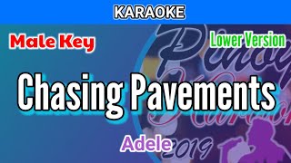 Chasing Pavements by Adele Karaoke  Male Key  Lower Version [upl. by Faro]