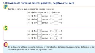 18 División de números enteros positivos negativos y el cero [upl. by Azila192]