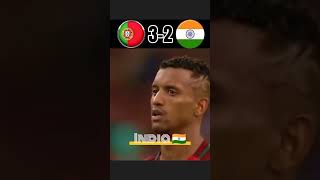 India vs Portuguese 🇮🇳 vs 🇵🇹 Football match ⚽ [upl. by Tiffani117]