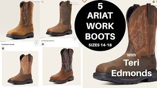 5 Ariat Workboots Size 1518 [upl. by Aslam]