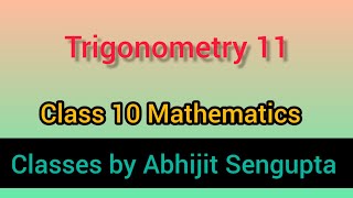 Trigonometry 11 [upl. by Oznohpla]