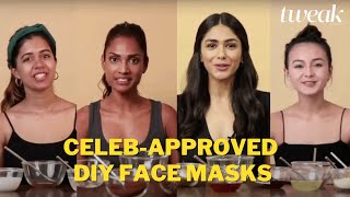 Tweak Tries  Celebs share 4 DIY natural face masks for glowing skin at home [upl. by Guise254]