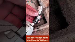 Amazing MustHave Tool  Angle Impact Driver Adapter for Tight Spaces tool shorts [upl. by Peppi]