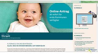 Elterngeld online beantragen So gehts [upl. by Noreh]