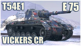 Vickers Cruiser T54E1 amp E 75 • WoT Blitz Gameplay [upl. by Prospero]