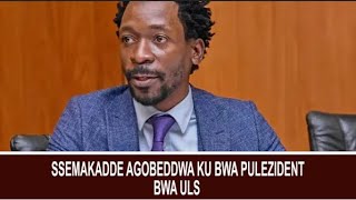 Ssemakadde agobeddwa ku bwa pulezidenti bwa ULS [upl. by Airekal]