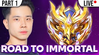 PUSH RANK KE IMMORTAL MOBILE LEGENDS PART 1 LIVE [upl. by Alvar416]