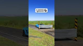 Lambo Versus Foil Tape automobile beamng mrbeast shorts [upl. by Nefen]