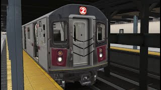 R142 2 Train  Flatbush Avenue Brooklyn College  Wakefield 241st Street  OpenBVE [upl. by Mok]