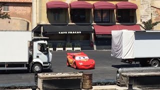 Disneyland Paris  Moteurs Action  Stunt Show Spectacular featuring Lightning McQueen [upl. by Adnic]