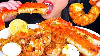 Deshelled Seafood Boil Mukbang from Cincy Crab [upl. by Varuag200]