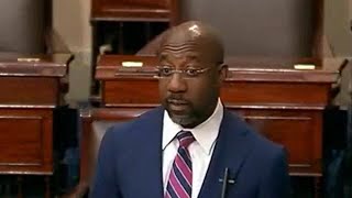 US Sen Raphael Warnock responds to Apalachee High School shooting [upl. by Xirdnek]