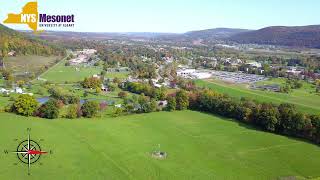 Aerial view over Cobleskill NY Mesonet Site [upl. by Frederic]