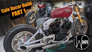 XV750 Cafe Racer Build Carb rebuild and engine start Virago Build Ep 1 [upl. by Zacek]