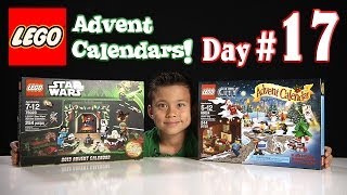 LEGO CITY Advent Calendar amp LEGO STAR WARS Advent Calendar DAY 17  2013 Set 60024 amp 75023 [upl. by Elbag]