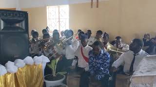 Katebebe Sung by 1st Kitwe Brass BandMarines in Chingola 10102024 [upl. by Nerdna]