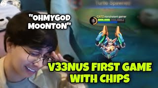 OHMYV33NUS FIRST GAME WITH THE NEW HERO CHIPS [upl. by Gertrudis]