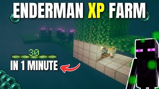 NEW Enderman XP Farm Minecraft 121 JAVA  BEDROCK [upl. by Relyc958]