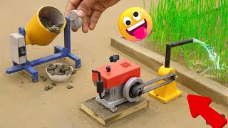 Diy diorama making mini motor water pump science project SanCreator1 [upl. by Arocal]