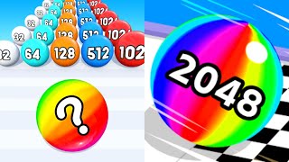 Ball Run 2048 vs Number Ball 3D  All Level Gameplay AndroidiOs Mobile GameEsc25 [upl. by Sugar]