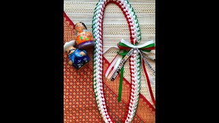 How to Make Double Braided Ribbon Lei [upl. by Ailime]