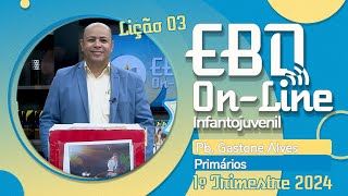 EBD  Lição 03 Primários 1º Trimestre de 2024  Ieadalpe  O Encotro de Deus com Abraão [upl. by Nalniuq]