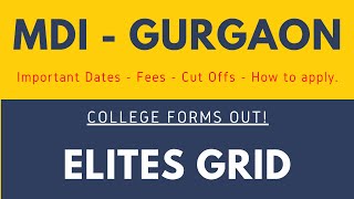 MDI Gurgaon  Complete Details  Cut off  Admission Process  Fees  Should you apply [upl. by Aili]