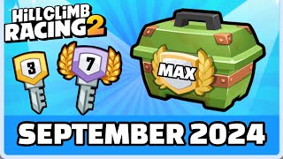 🔥ALL ADVENTURE KEYS SEPTEMBER 2024  Hill Climb Racing 2 [upl. by Hadihahs]