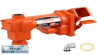 VEVOR Fuel Transfer Pump 12V DC 20 GPM 14 HP High Flow Review [upl. by Akihdar188]