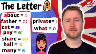 English Pronunciation  The Letter A  9 Ways to Pronounce the Letter A [upl. by Sankey350]