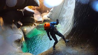 Canyoning Monmouth Canyon  Squamish BC [upl. by Musihc141]