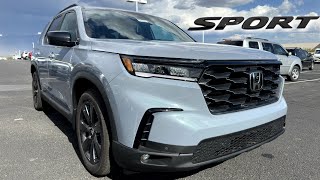 2025 Honda Pilot Sport  Sonic Gray Pearl  Walkaround [upl. by Meeka397]