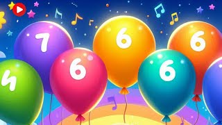 The Balloon Song  Learn Colors with Balloons  Nursery Rhymes and Kids Songs [upl. by Ahtibbat]