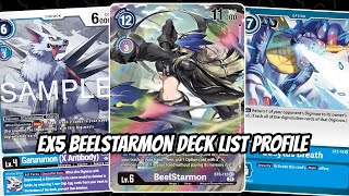 Beelstarmon Deck List Profile Digimon TCG EX5 [upl. by Laufer558]