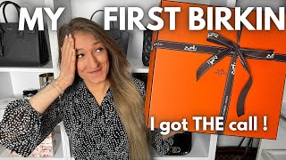 MY FIRST BIRKIN🍊Quota bag with almost NO purchase history HERMÈS Unboxing amp Storytime how I got it [upl. by Erialb962]