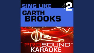 Rodeo Karaoke Instrumental Track In the Style of Garth Brooks [upl. by Anoek656]