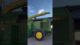 John Deere 6610 corn chopper johndeere farming [upl. by Laeira510]