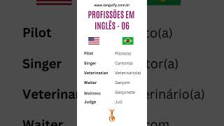 Profissões em inglês aprenderinglês aprenderinglês aprenderinglesdormindo ingles english [upl. by Ymac]