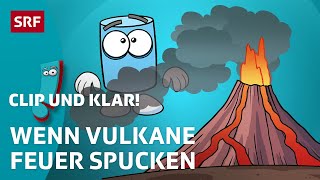 Vulkane wie wo amp warum entstehen sie 🌋  SRF Kids – Clip und klar  Für Kinder erklärt [upl. by Mukund784]