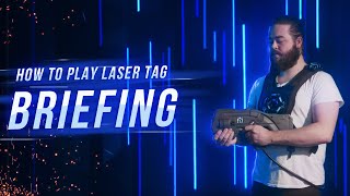 Instructions how to play indoor laser tag A laser tag video briefing in 4K [upl. by Vetter]