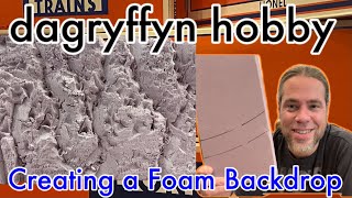 Creating a Foam Backdrop  Carving Rock into Foam Board  Model Railroad Scenery [upl. by Dita]