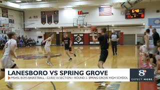 High School Boys Basketball Lanesboro VS Spring Grove [upl. by Eniliuqcaj]